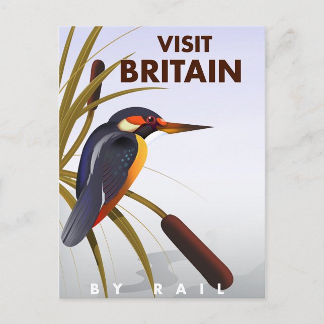 Carte Postale Affiche de voyage vintage Visit Britain. (Devant)