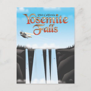 Carte Postale Affiche de voyage Yosemite Falls Californie