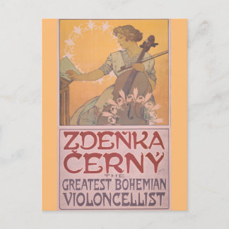 Carte Postale Affiche de Zdenka Cerny par Alphonse Mucha