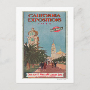 Carte Postale Affiche des expositions en Californie #1