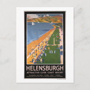 Carte Postale Affiche des foules le long de Clyde Coast Beach Ra