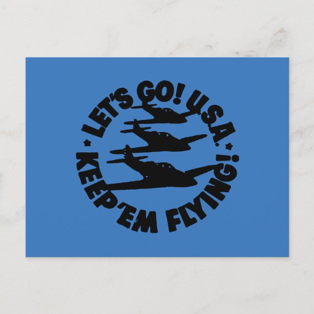 Carte Postale Affiche du Corps aérien de l'Armée, 1941 (Devant)