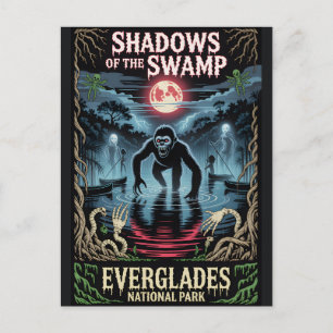 Carte Postale Affiche du Parc national des Everglades hanté
