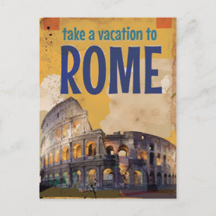 Carte Postale Affiche du Vintage voyage de Rome