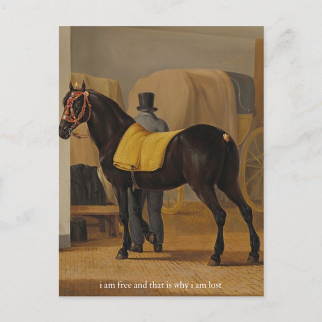 Carte Postale affiche libre et perdue (Devant)