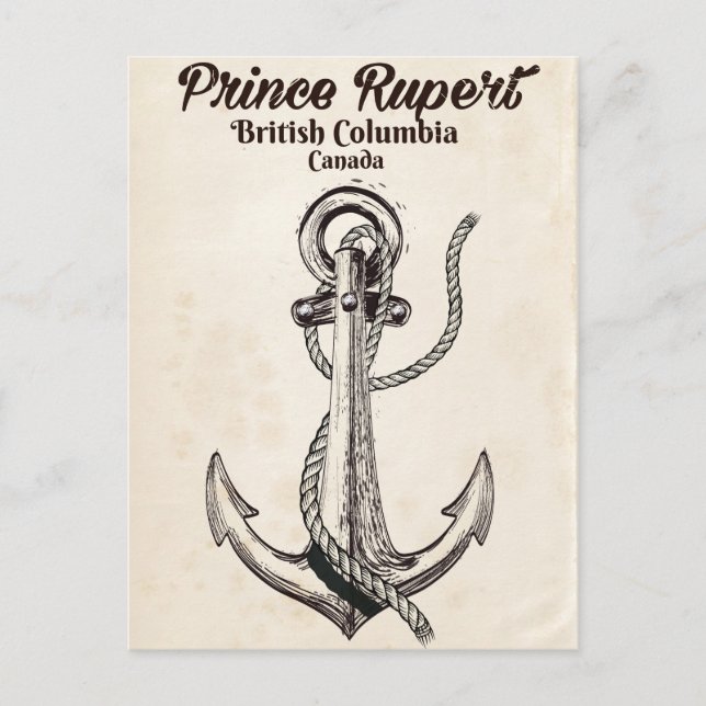 Carte Postale Affiche nautique de Prince Rupert, Colombie-Britan (Devant)