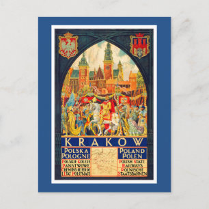 Carte Postale Affiche polonaise de Vintage voyage