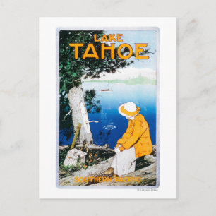 Carte Postale Affiche promotionnelle du lac TahoeLac Tahoe, CA