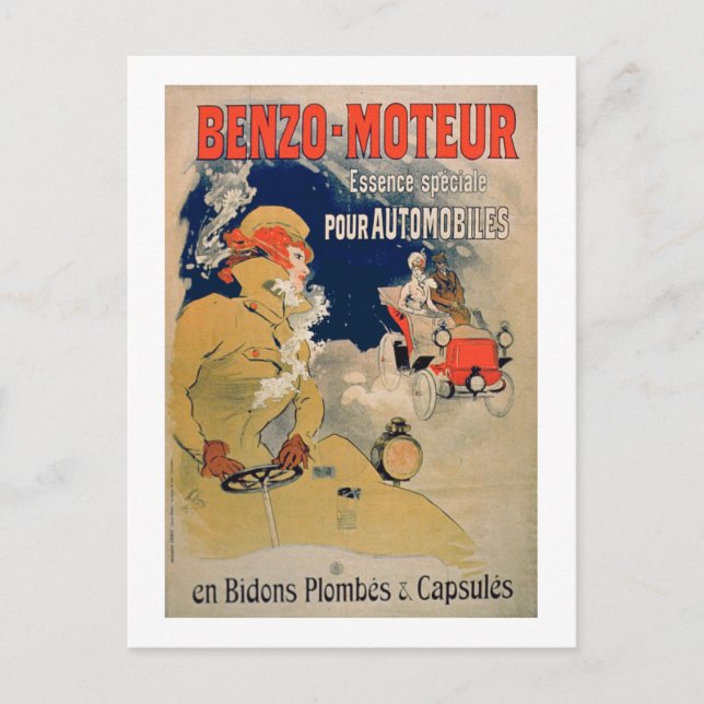 Carte Postale Affiche publicitaire 'Benzo-Moteur' Motor Oil Espe (Devant)