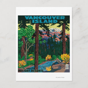 Carte Postale Affiche publicitaire de l'île de Vancouver