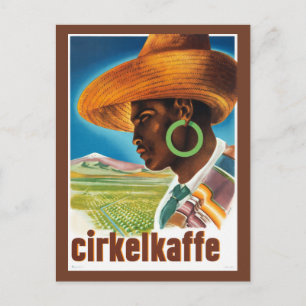 Carte Postale Affiche publicitaire vintage Cirkelkaffe Suède