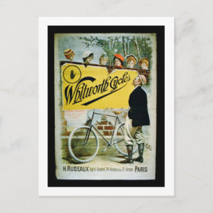 Carte Postale Affiche publicitaire 'Whitworth Cycles', Paris (co