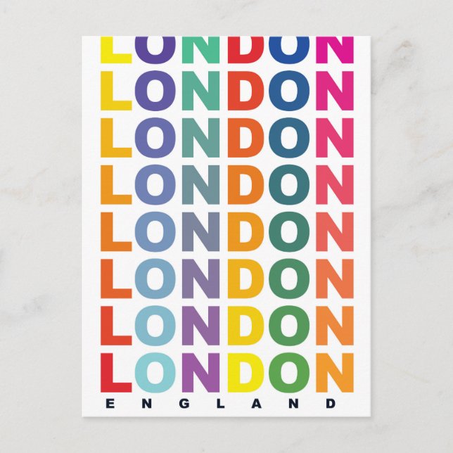 Carte Postale Affiche rétro Londres Angleterre (Devant)