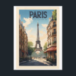 Carte Postale Affiche rétro - voyage - vintage - Paris<br><div class="desc">Paris,  capitale de la France,  est une grande ville européenne et un centre mondial de l'art,  de la mode,  de la gastronomie et de la culture.</div>