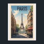 Carte Postale Affiche rétro - voyage - vintage - Paris<br><div class="desc">Paris,  capitale de la France,  est une grande ville européenne et un centre mondial de l'art,  de la mode,  de la gastronomie et de la culture.</div>
