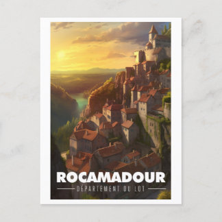 Carte Postale Affiche Rocamadour - France - Département du Lot -