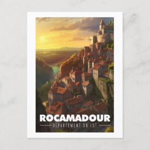 Carte Postale Affiche Rocamadour - France - Département du Lot -