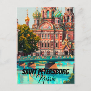 Carte Postale Affiche Saint-Pétersbourg Russie Impression Voyage