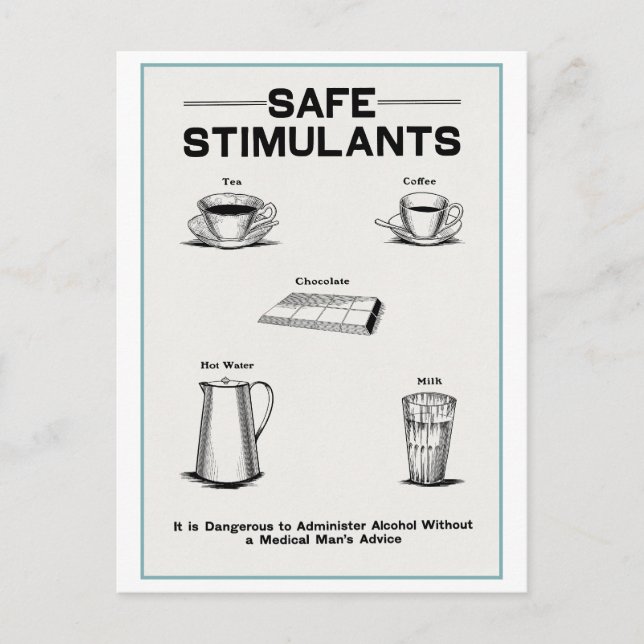 Carte Postale Affiche "Stimulants sécuritaires" sur la températu (Devant)