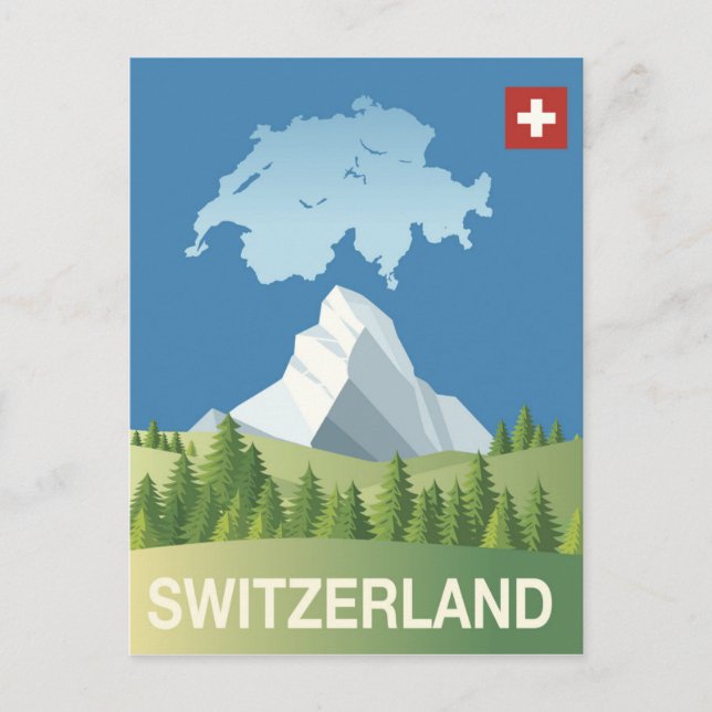 Carte Postale Affiche Suisse Travel (Devant)