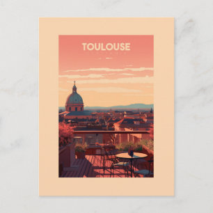 Carte Postale Affiche Toulouse - France - illustration