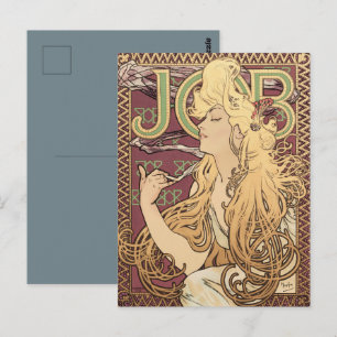 Carte Postale Affiche vintage Art Nouveau Job d'Alphonse Mucha