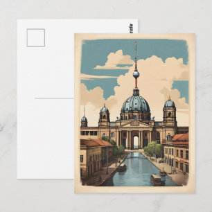 Carte Postale Affiche vintage de Berlin
