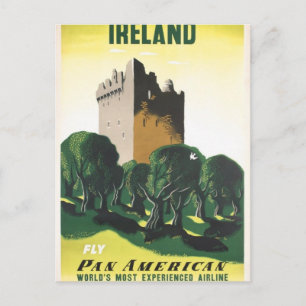 Carte Postale Affiche vintage d'Irlande du Château par Kauffe 19