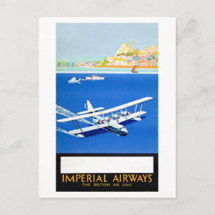 Carte Postale Affiche Vintage Imperial Airways Angleterre