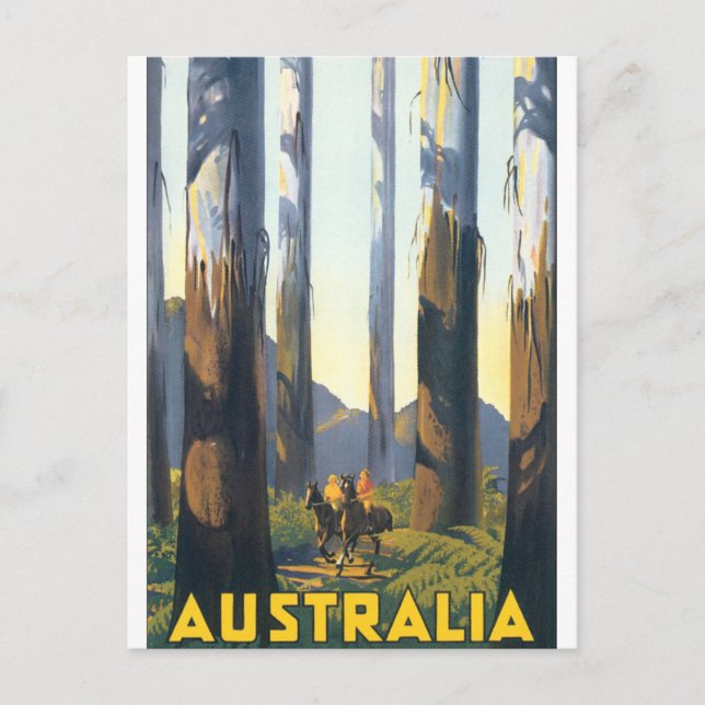 Carte Postale Affiche Vintage voyage Australie (Devant)
