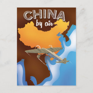 Carte Postale Affiche Vintage voyage en Chine