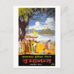 Carte Postale Affiche Vintage voyage restaurée à Calcutta, Inde