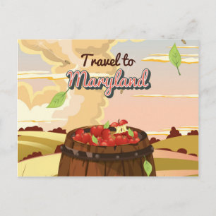 Carte Postale Affiche Voyage vers le Maryland