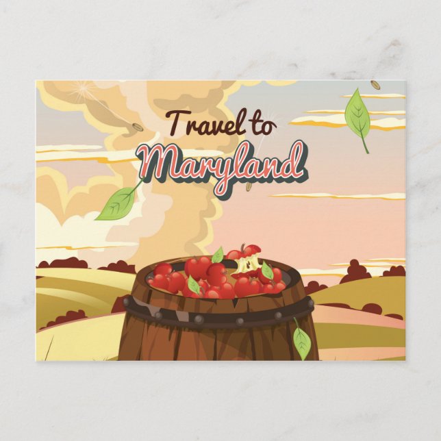 Carte Postale Affiche Voyage vers le Maryland (Devant)
