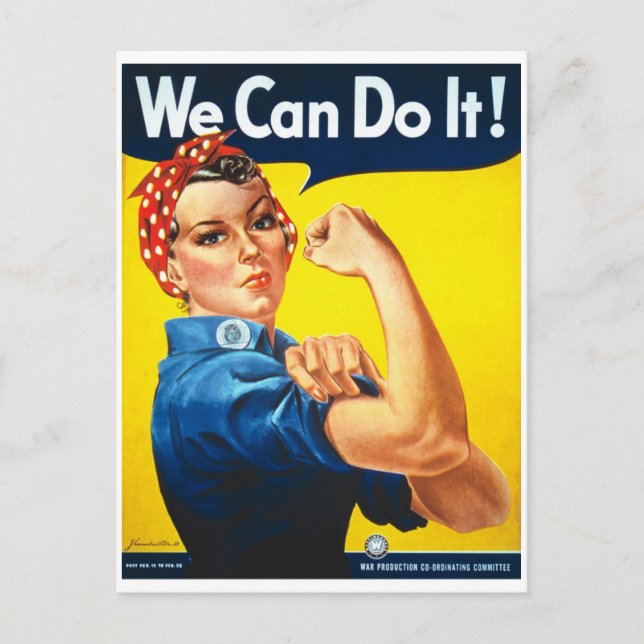 Carte Postale Affiche We_Can_Do_It_Propagande (Devant)