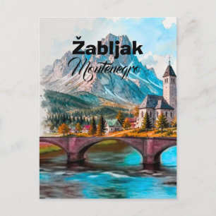 Carte Postale Affiche Žabljak Monténégro Impression Voyage Papie