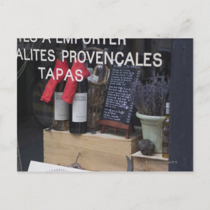 Carte Postale Afficher la fenêtre et le vin