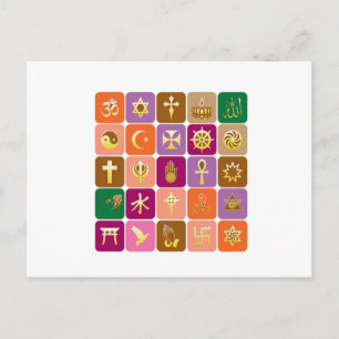 Carte Postale AFFICHER uniquement : Icônes religieuses décorativ