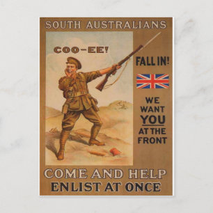 Carte Postale affiches de propagande de la Première Guerre mondi