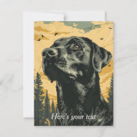 Affiches personnalisées de vieux Labradors noirs