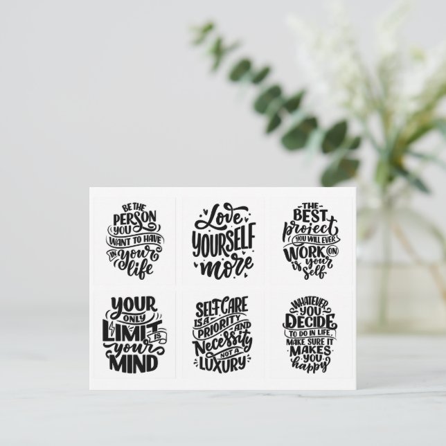 CARTE POSTALE AFFIRMATION (Debout devant)