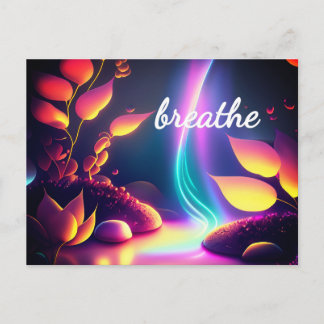 Carte Postale Affirmation d'abondance de la loi d'attraction Rei