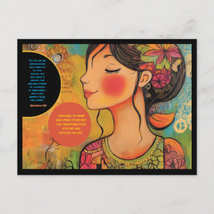 Carte postale Affirmation positive