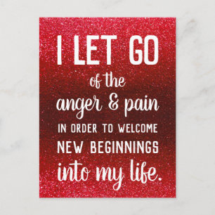 Carte Postale Affirmation positive Anger Management Inspiration