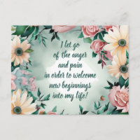 Affirmation Positive Laissant Partir De Douleur Et