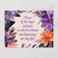 Affirmation Positive Laissant Partir De Douleur Et