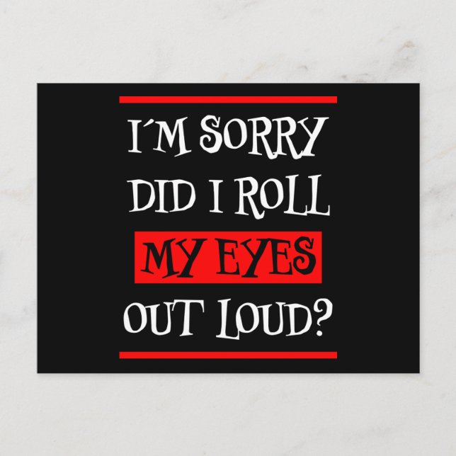 Carte Postale Afin De M'Insulter Drôle Dire Sarcasme Plaisanteri (Devant)