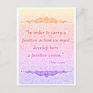 Carte Postale Afin de porter un positif - Citation positive