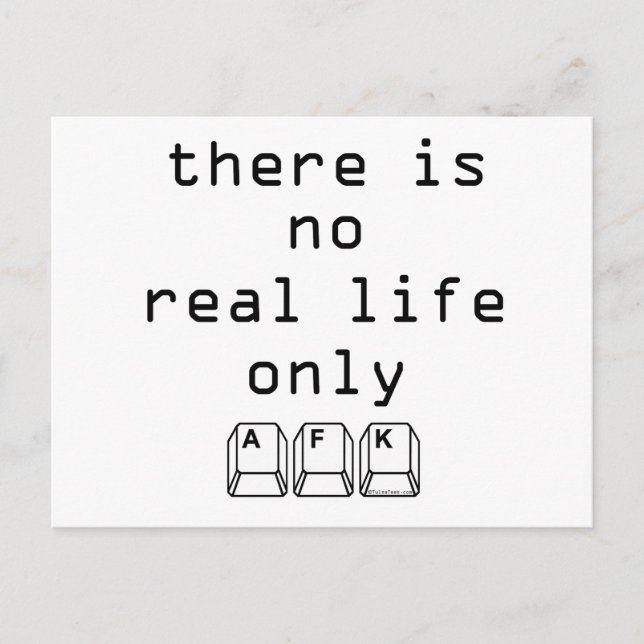 Carte Postale AFK uniquement (Devant)