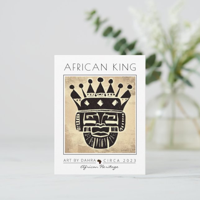 CARTE POSTALE AFRICAIN KING (Debout devant)